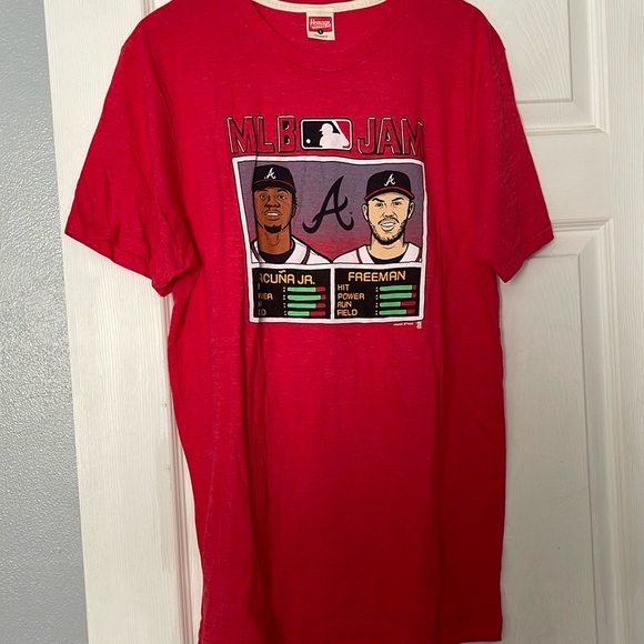 Acuna jr and frddie freeman mlb jam T-shirt - Picture 1 of 2